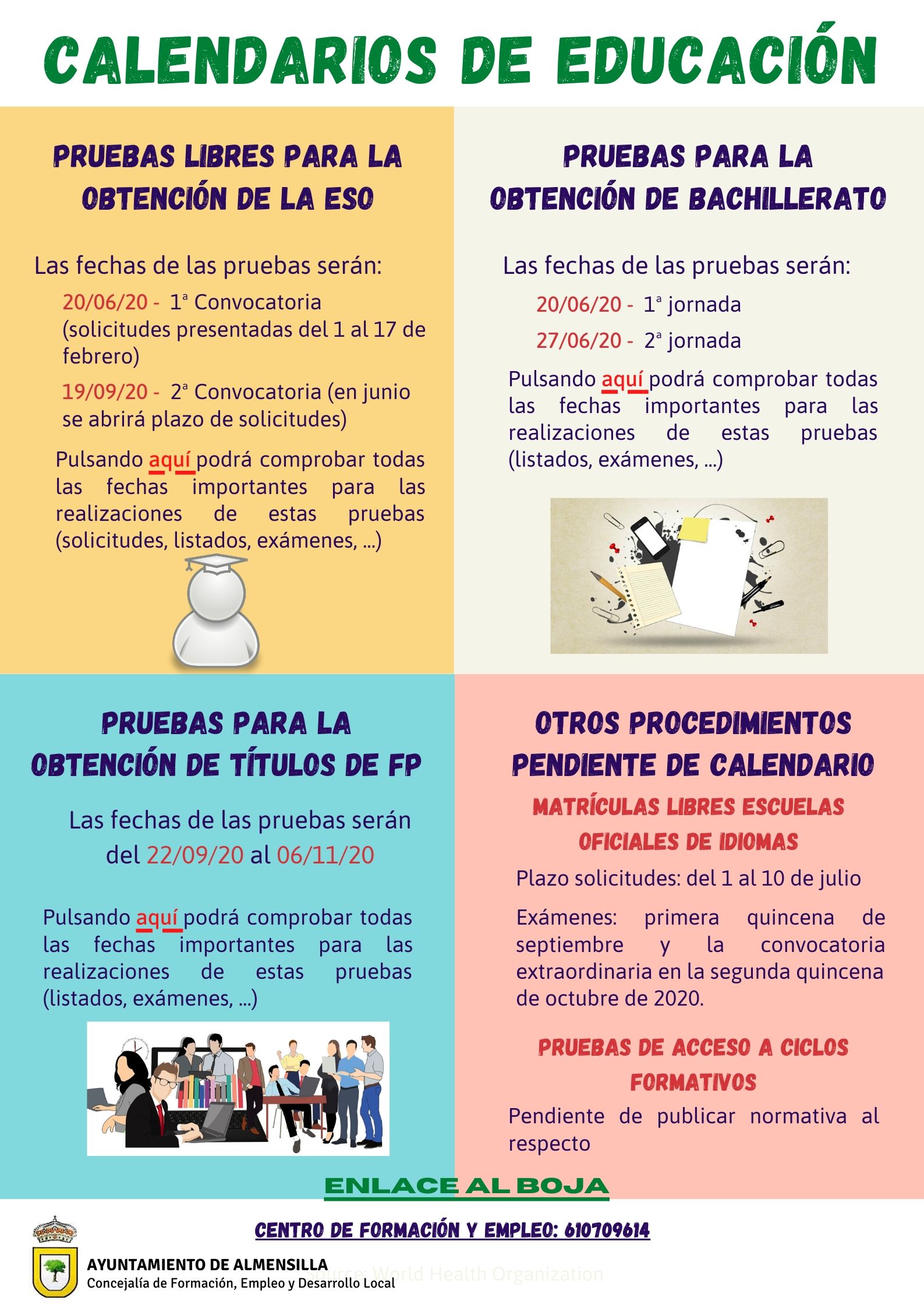 Calendarios de Educación