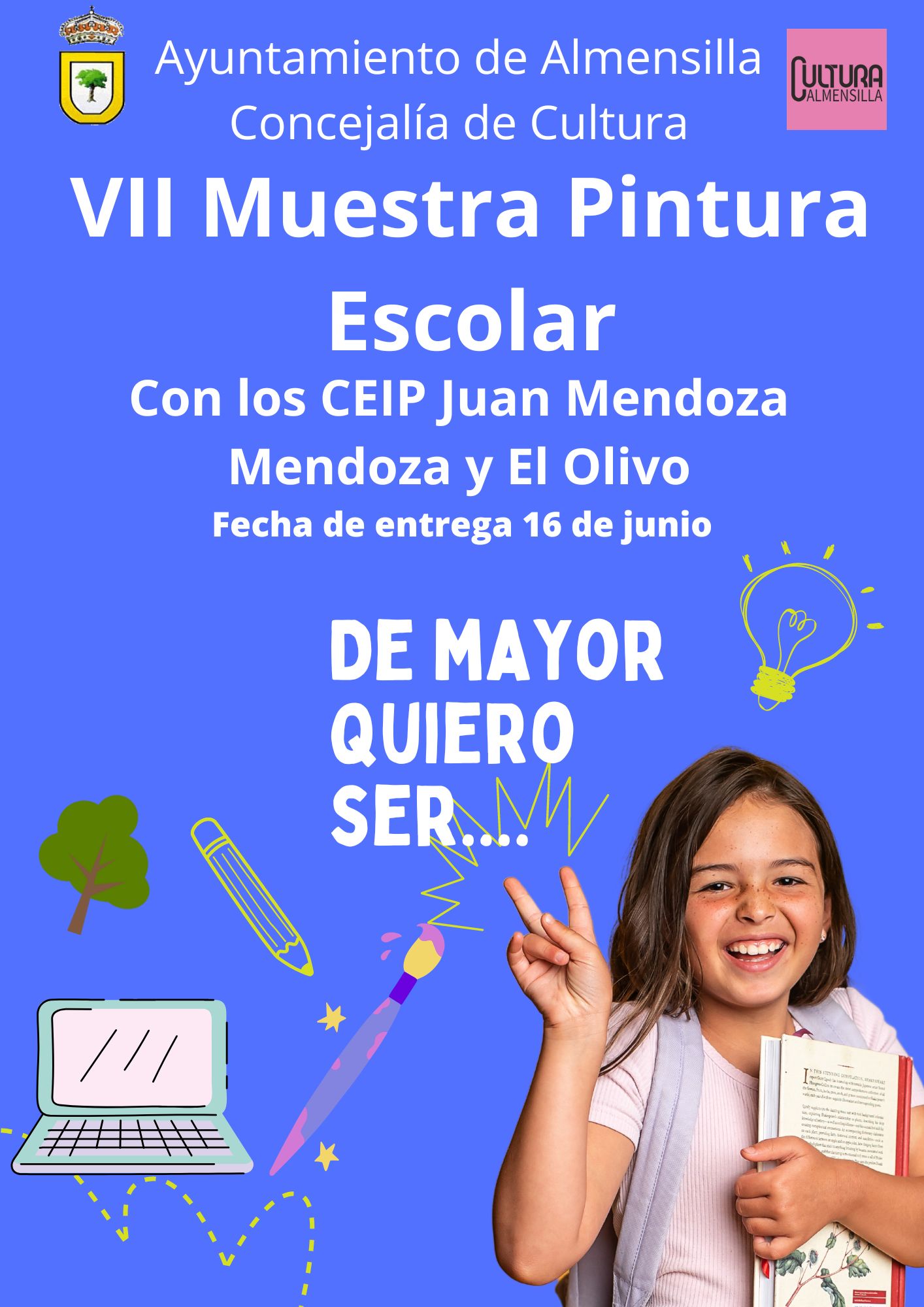 Cartel VII Muestra Pintura Escolar