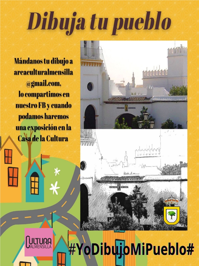 Dibuja tu pueblo-Blanco y negro