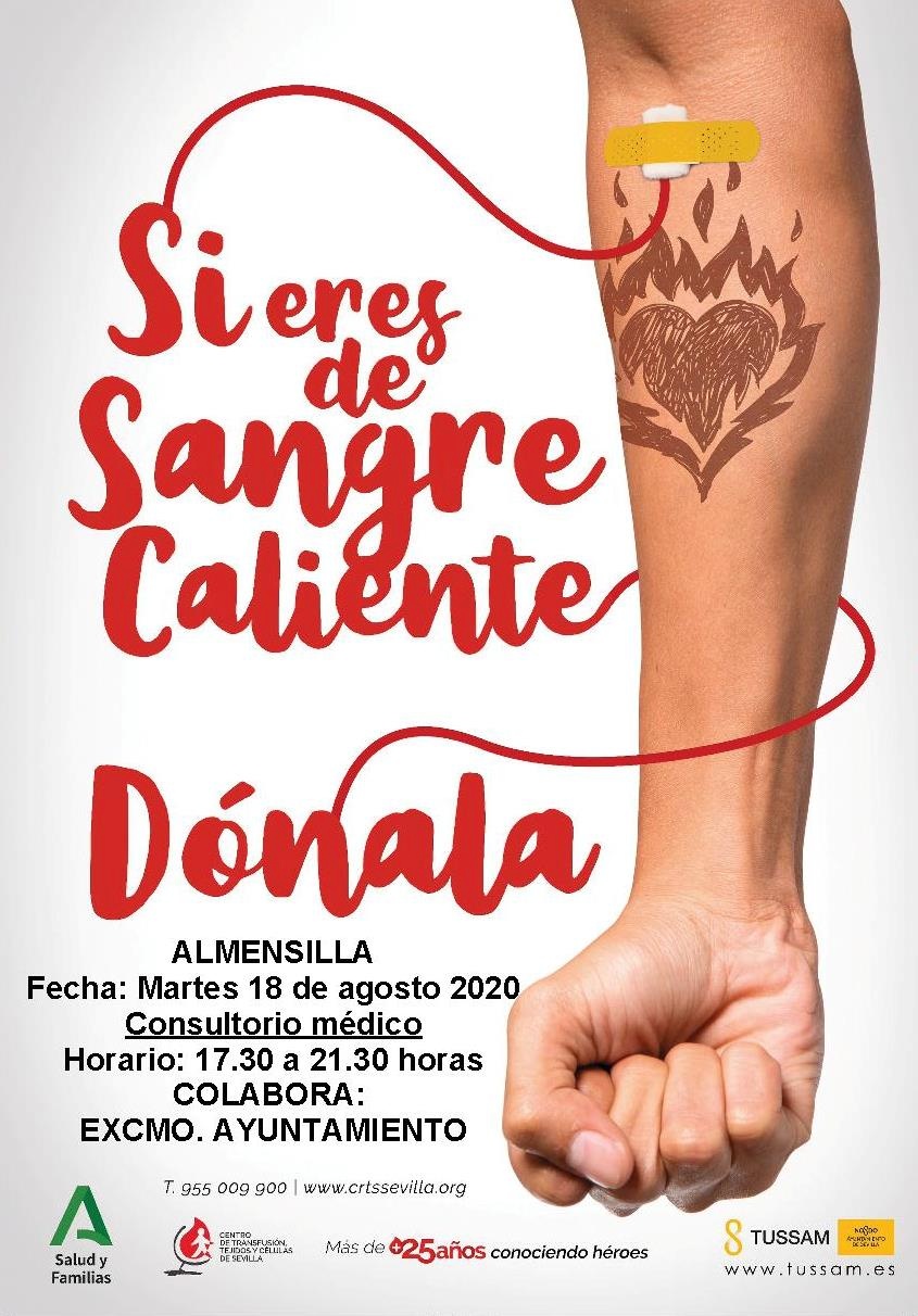 Donación de sangre agosto 2020