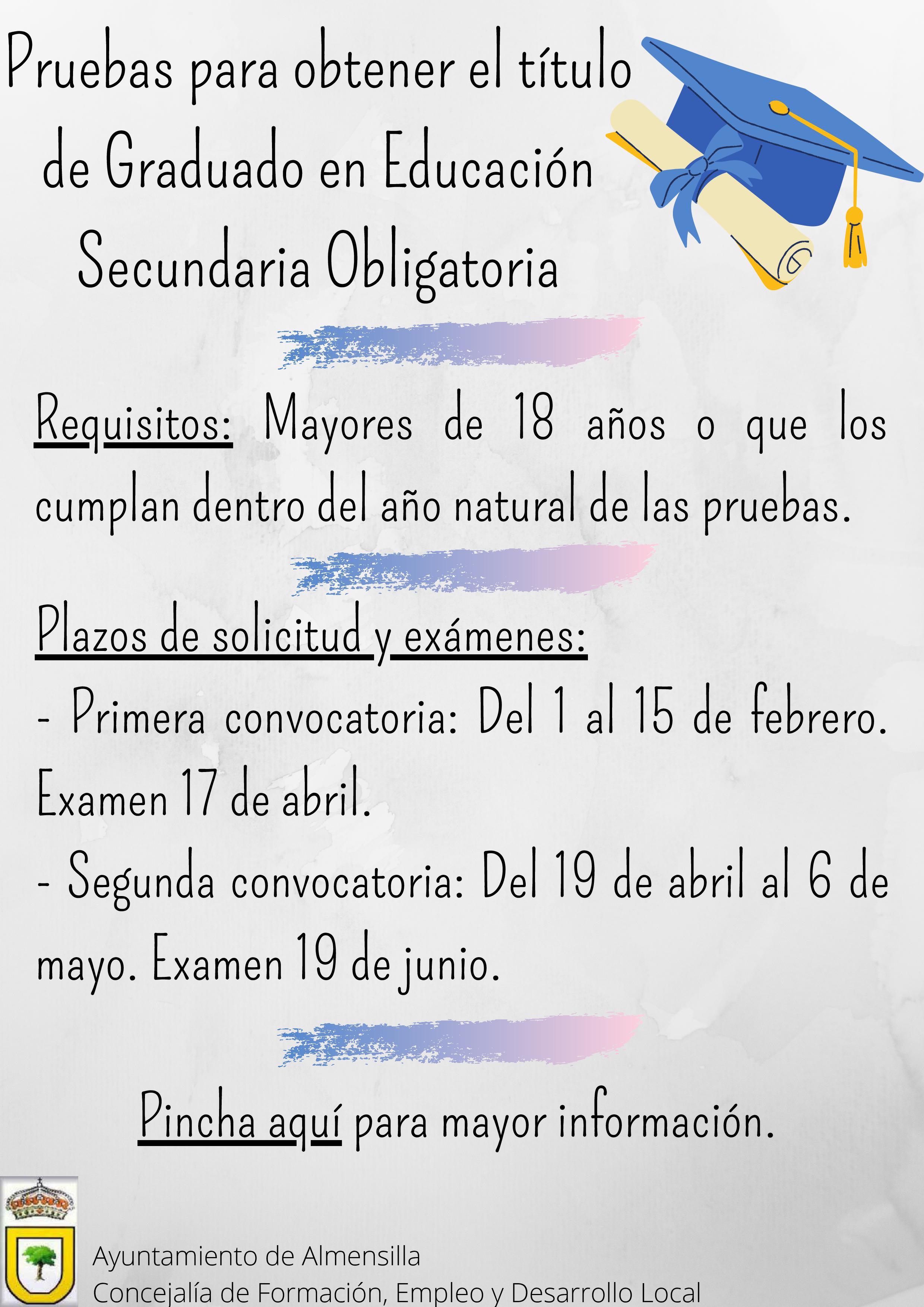 Pruebas para obtener el título de Graduado en Educación Secundaria Obligatoria-001
