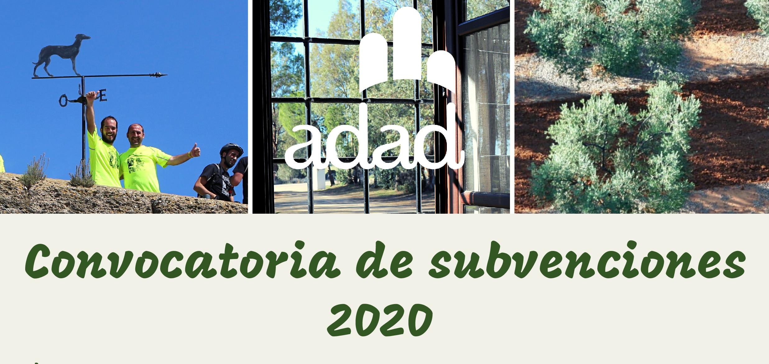 Subvenciones ADAD 2020